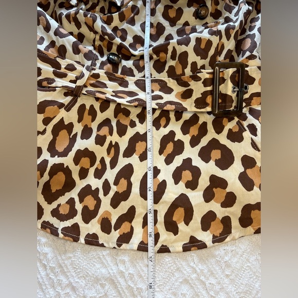 New York & Company Strapless Poplin Belted Top in Leopard Print, size M, NWT! - Picture 11 of 11